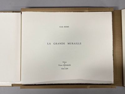 SEGALEN (Victor) et Chen LIN. La Grande muraille.