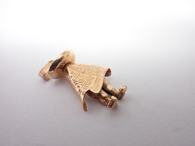 Pendentif mexicain en or 14K, poids 2,2 gr - Photo 1