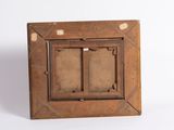 a picture of an old picture frame on a white background