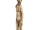 une image représentant une statue d'un homme avec des cornes sur la tête