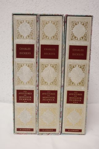 DICKENS Charles : Les aventures de Monsieur Pickwick. 3 volumes i...