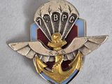 une image représentant un pin's orné d'un emblème de la Marine