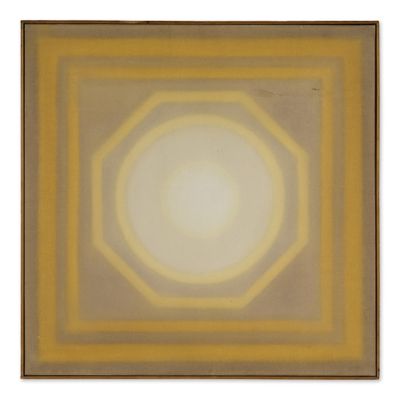 une image représentant un tableau d'un carré dont le centre est jaune
