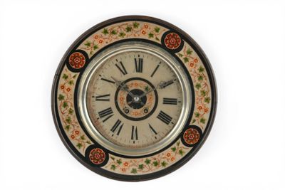 CARTEL œil de bœuf circulaire à cadran à chiffres romains en…