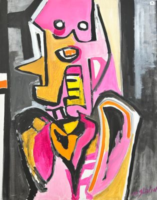 l'image d'un tableau représentant un homme en costume-cravate