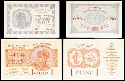 four different bank notes with a picture of a woman on one of them