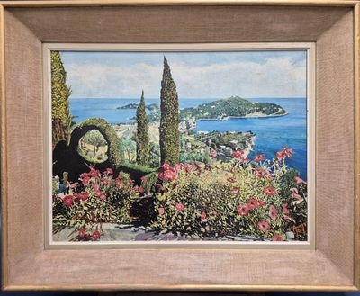 une image représentant une peinture représentant une vue sur l'océan