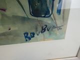 une photo d'un tableau représentant un sac à main accroché au mur