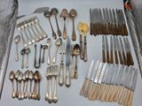 plusieurs types d'argenterie dans une boîte
