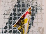 a picture of a picture of a kite on a piece of paper