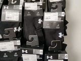 under armour men ' s crew socks, black, large, 12 - pack