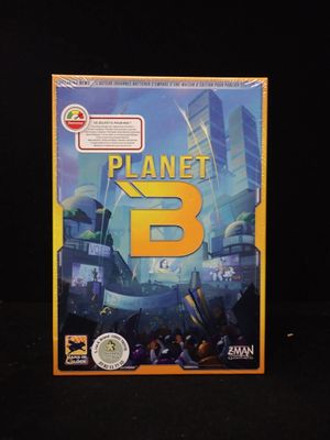 un jeu vidéo intitulé « Planet B » sur une surface noire