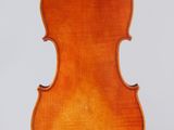 an old violin with a wooden back and a long neck