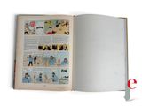 an open book with a comic strip in it