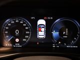 the dashboard of a car with a digital display showing the speed of a car