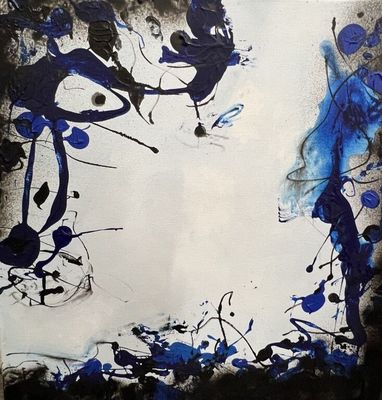 Michel DENIAU (XXIe) "Infini" Huile sur toile