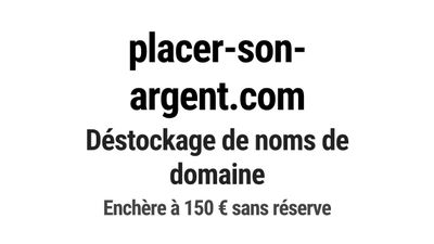 Nom de domaine placer-son-argent.