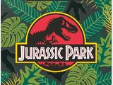 a calendar with a jurassic park logo on it