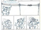 des croquis d'une bande dessinée représentant des personnages de bande dessinée