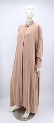 Alexander TEREKHOV - Robe longue chemise en crêpe de soie nu…