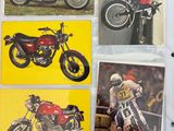 a book with pictures of motorcycles on it