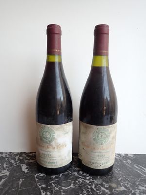 deux bouteilles de vin posées l'une à côté de l'autre sur une table