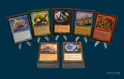 beaucoup de cartes sur la table