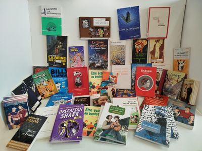Lot de 33 LIVRES ET BD - MULTIPLES ÉDITEURS - Littérature je…