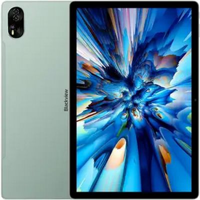 un gros plan d'une tablette sur fond blanc