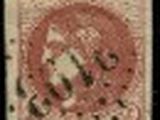 a stamp with a picture of a dog on it