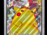 a close up of a pokemon card in a plastic case