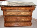 an image of a marble top chest of drawers