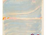 an image of a painting of a pair of flip flops on the beach
