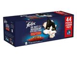 an image of a box of fela cat food sitting on top of a table