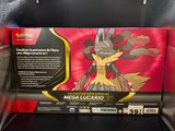a box of pokemon cards on display in a store