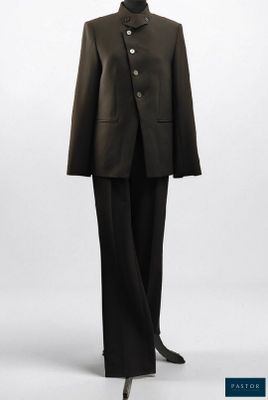 an image of a black suit on a mannequin mannequin