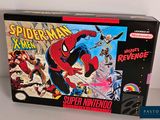 spider - man and the x - men super nintendo game box
