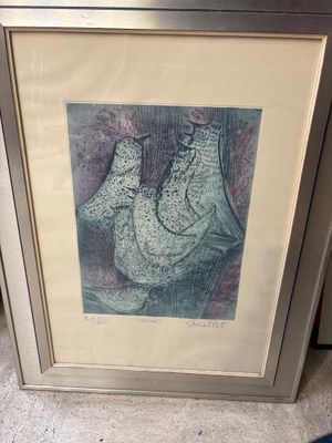 Etienne RET (1900-1996) Aviva, Lithographie en couleurs sign…