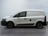 a white van with black trims parked in a parking lot