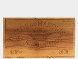 a wooden box that has a label on it