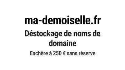 Nom de domaine ma-demoiselle.fr.