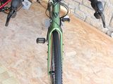 a bike that is sitting on the floor in the garage