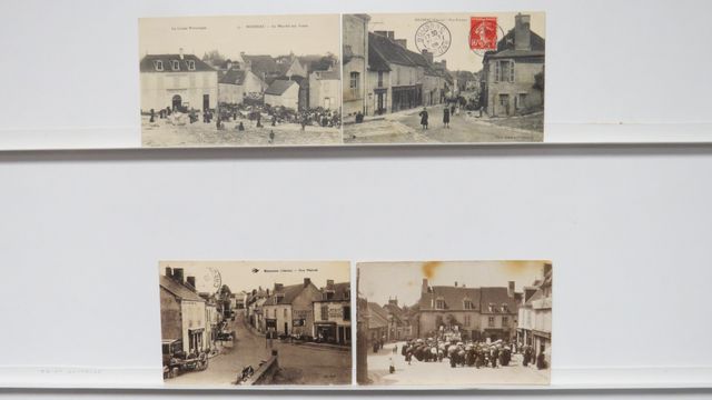 Boussac : Lot de 4cpa, dont 1 carte-photo de procession (gros déf...