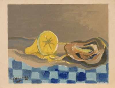 Georges BRAQUE (1882-1963) (d'après) Réunion de 2 lithograph…