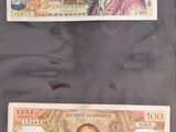 two different bank notes with a picture of a man and a woman on them