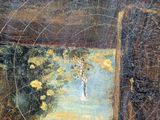 an image of a painting of a person in a boat on the water