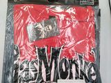 a red shirt that has a picture of a motorcycle on it