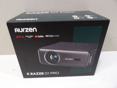 packaging of a black box with a picture of a projector inside of it