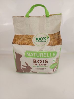 PERLINETTE - Litière végétale bois de sapin - 10L - Agglomér…
