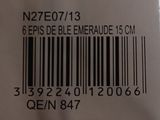 a close up of a bar code on the back of a bag